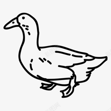鸭动物家禽图标
