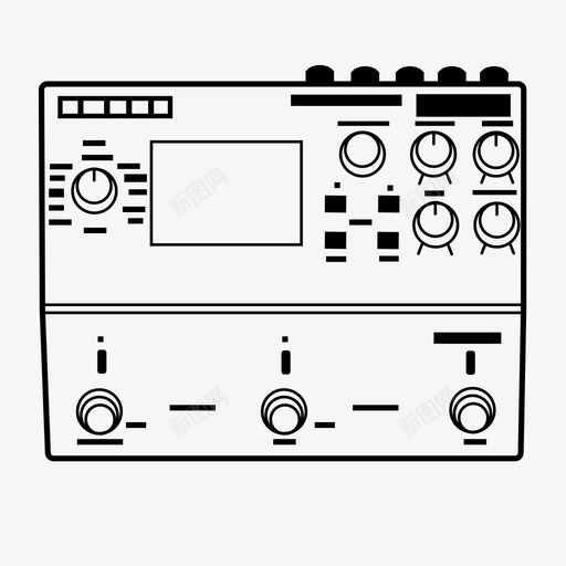 数字延迟效果吉他效果svg_新图网 https://ixintu.com 数字 效果 延迟 吉他