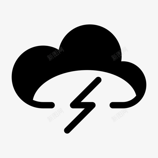 天气预报打雷svg_新图网 https://ixintu.com 天气预报 打雷 天气 稳定