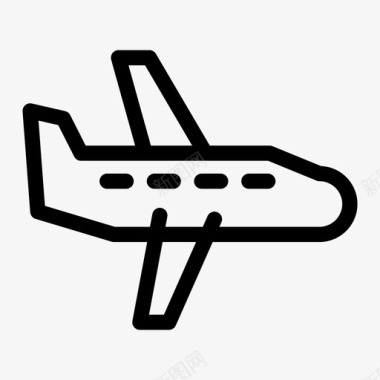 飞机机场喷气式飞机图标