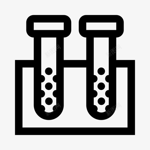 试管架实验烧瓶svg_新图网 https://ixintu.com 试管 样品 实验 烧瓶 药房 测试