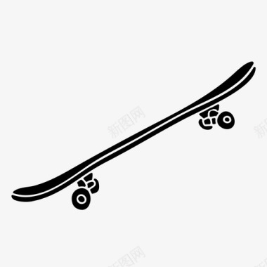 滑板轮子木头图标
