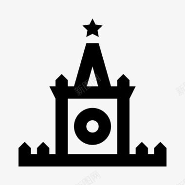 莫斯科克里姆林宫要塞纪念碑图标