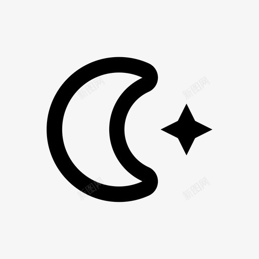 伊斯兰教月亮和星星线文化宗教64pxsvg_新图网 https://ixintu.com 伊斯兰教 月亮 星星 文化 宗教