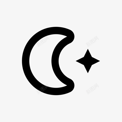 伊斯兰教月亮和星星线文化宗教64pxsvg_新图网 https://ixintu.com 伊斯兰教 月亮 星星 文化 宗教