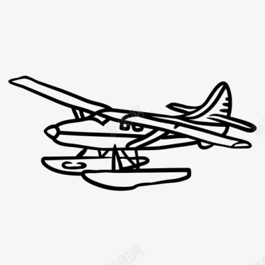 浮式飞机飞机航空图标