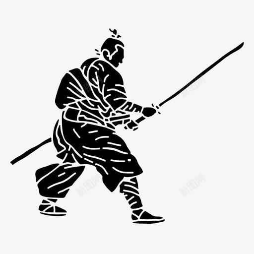 武士战士剑svg_新图网 https://ixintu.com 武士 战士