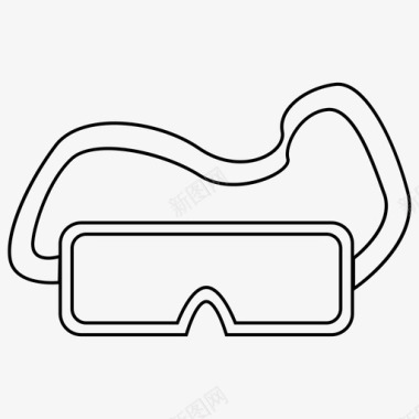 护目镜眼镜谷歌图标
