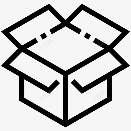 开箱送货电子商务svg_新图网 https://ixintu.com 送货 开箱 电子 商务礼品