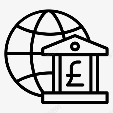 全球银行网上银行英镑图标