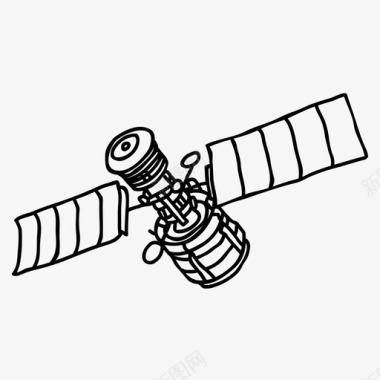 卫星通讯太空图标