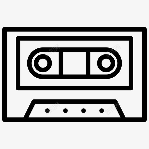 录音带盒式磁带媒体和娱乐svg_新图网 https://ixintu.com 录音带 盒式 磁带 媒体 娱乐