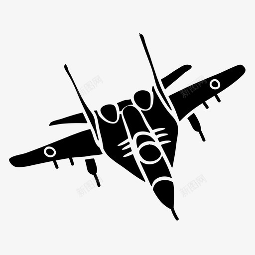 战斗机飞机航空svg_新图网 https://ixintu.com 战斗机 飞机 航空 喷气机 图标 符号