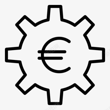 资金管理欧元财务管理图标
