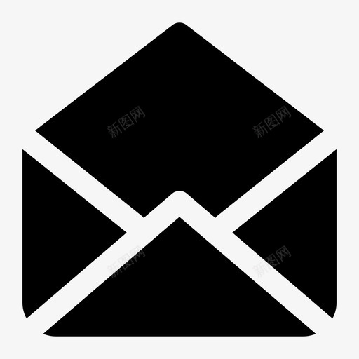 打开消息文档电子邮件svg_新图网 https://ixintu.com 打开 消息 文档 电子邮件 通信 设置 实心 样式