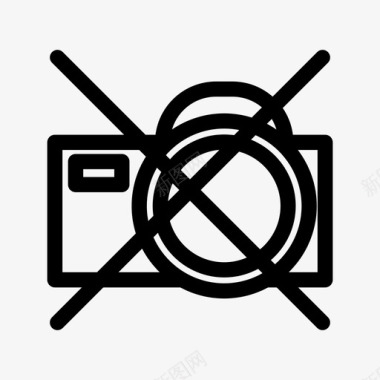 禁止拍照停止拍照机场图标