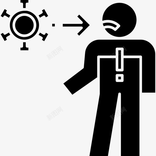 感染者冠状病毒细菌svg_新图网 https://ixintu.com 病毒 冠状 感染者 细菌