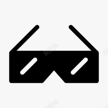 3d眼镜立体化娱乐化图标