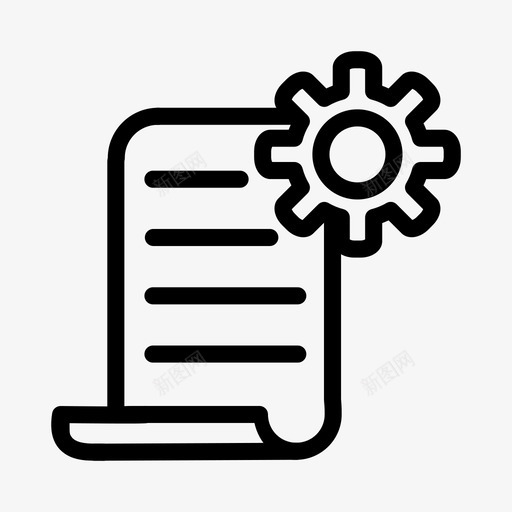 纸和齿轮书文件svg_新图网 https://ixintu.com 齿轮 书文 文件 笔记 图标 业务 现代 技术