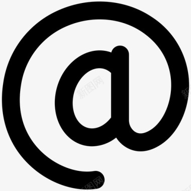 地址电子邮件基本符号图标