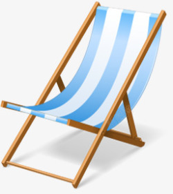 沙滩椅夏天漂浮丝带素材