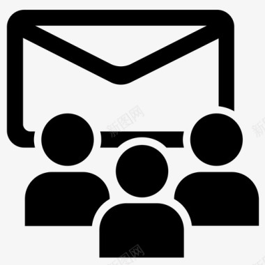 邮件列表电子邮件组图标