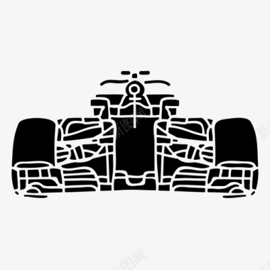 一级方程式赛车f1比赛图标