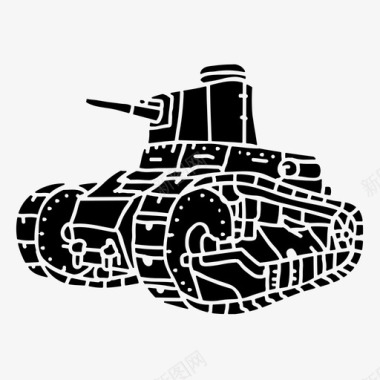 轻型坦克汽车军用图标