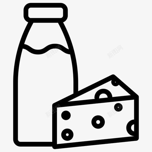 乳制品早餐奶酪svg_新图网 https://ixintu.com 乳制品 早餐 奶酪 牛奶 营养 健康饮食