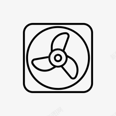 风扇冷却器排气图标