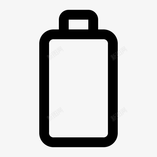 空电池充电用户界面轮廓svg_新图网 https://ixintu.com 电池 充电 用户界面 轮廓