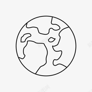 火星太空太空轮廓图标