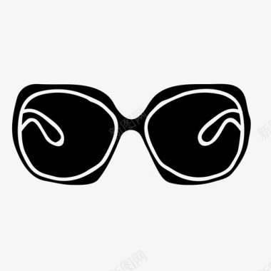 超大眼镜太阳镜图标