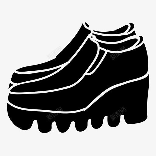 高跟鞋靴子鞋svg_新图网 https://ixintu.com 高跟鞋 靴子 鞋鞋 鞋雕文 图标