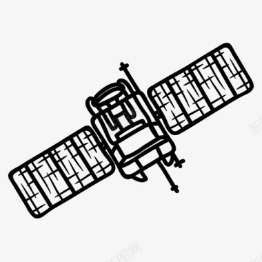 卫星通讯轨道器图标