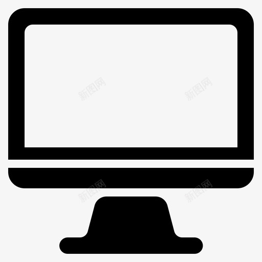 mac桌面苹果电脑svg_新图网 https://ixintu.com 桌面 苹果 电脑 屏幕 电视 基本 用户界面