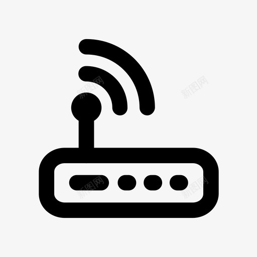 wifi路由器接收器信号svg_新图网 https://ixintu.com 路由器 接收器 信号