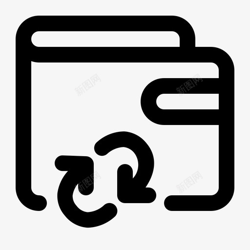 钱包交易现金圈svg_新图网 https://ixintu.com 钱包 交易 现金 收入 财务 支付 图标