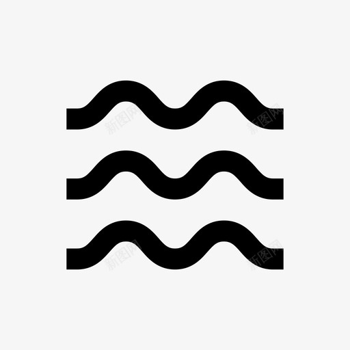 洪水水线天气64pxsvg_新图网 https://ixintu.com 洪水 水线 天气
