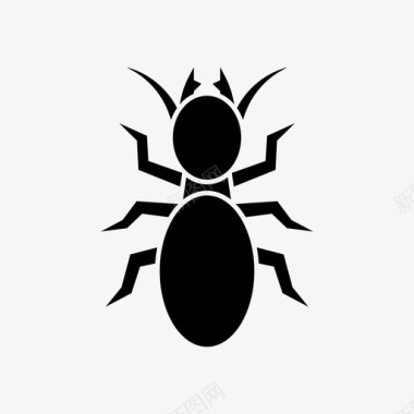 白蚁虫子昆虫图标