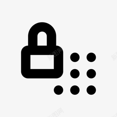 密码安全码安全锁图标