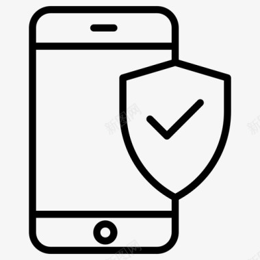 手机银行支付保护安全银行图标