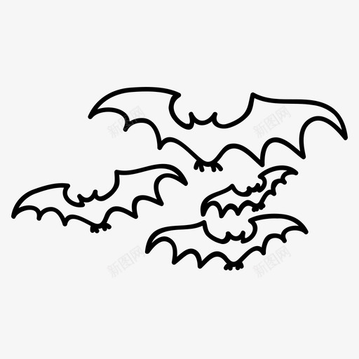 蝙蝠动物哺乳动物svg_新图网 https://ixintu.com 蝙蝠 动物 哺乳动物 野生动物 翅膀 万圣节 轮廓