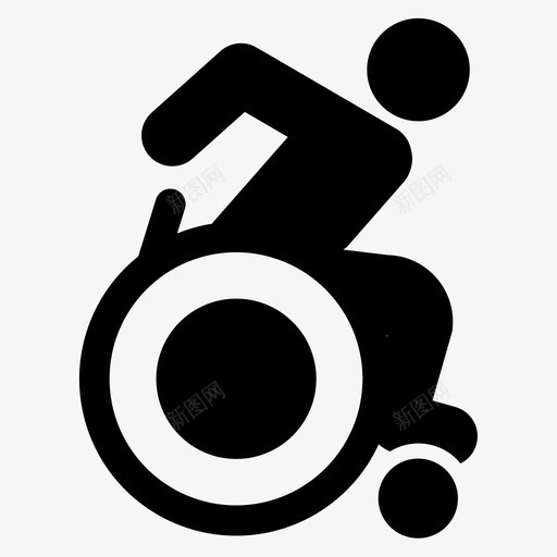 使用轮椅的人残疾移动辅助svg_新图网 https://ixintu.com 轮椅 使用 残疾 移动 辅助 主动 主动轮 自行 物理 无障碍