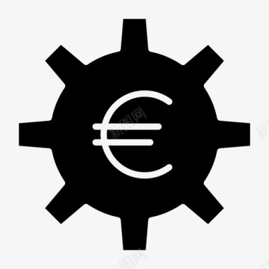 资金管理欧元财务管理图标