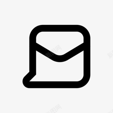 电子邮件电子邮件消息行方形消息64px图标
