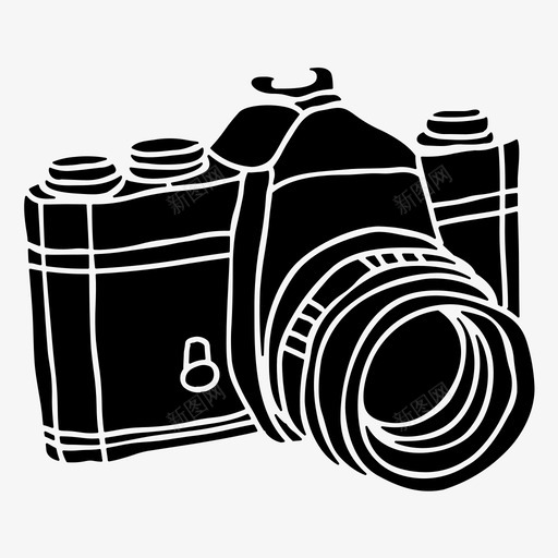 胶卷相机单反相机立体相机svg_新图网 https://ixintu.com 相机 胶卷 单反 立体