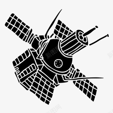 卫星通讯太空图标