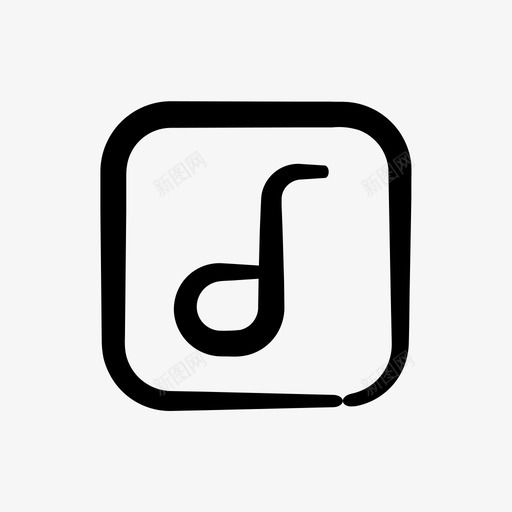 音乐音符演奏svg_新图网 https://ixintu.com 音乐 音符 演奏 小号