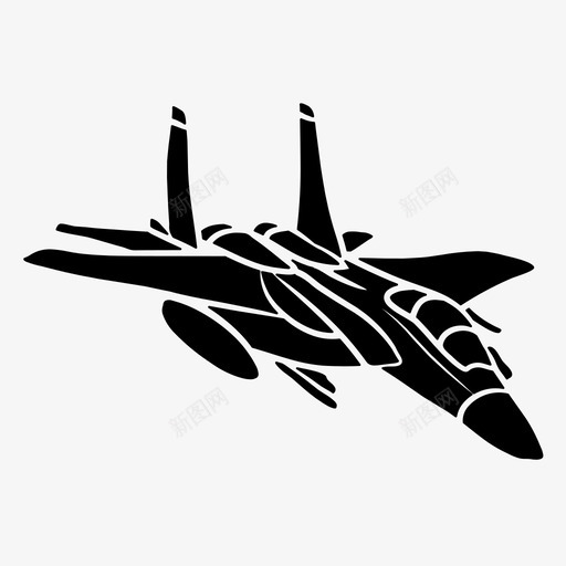 战斗机飞机航空svg_新图网 https://ixintu.com 战斗机 飞机 航空 喷气机 图标 符号